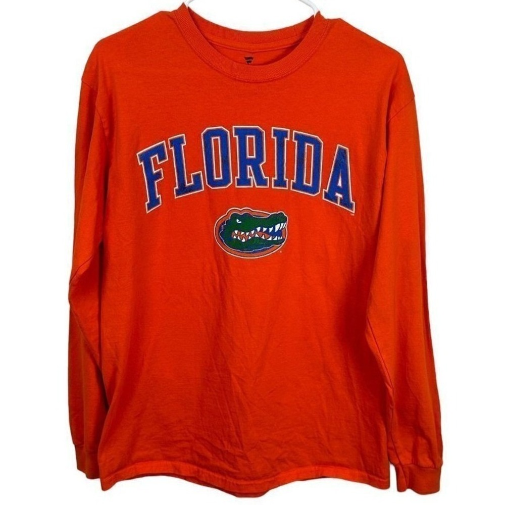 Fanatics Florida Gators Men's Orange Long Sleeve‎ T-Shirt Size Medium Cotton